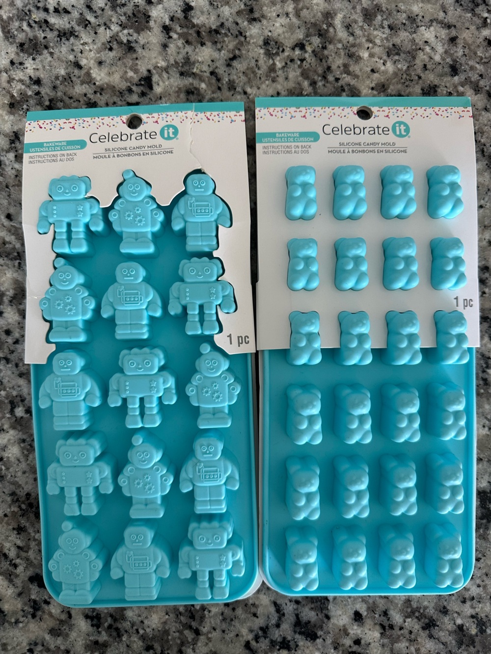 New Turquoise Silicone Candy & Chocolate Molds - Picture 2 of 4